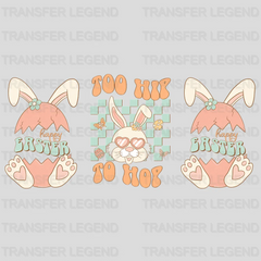 Too Hip To Hop Easter UV DTF Transfer Cup Wrap UV DTF Sticker - transferlegend