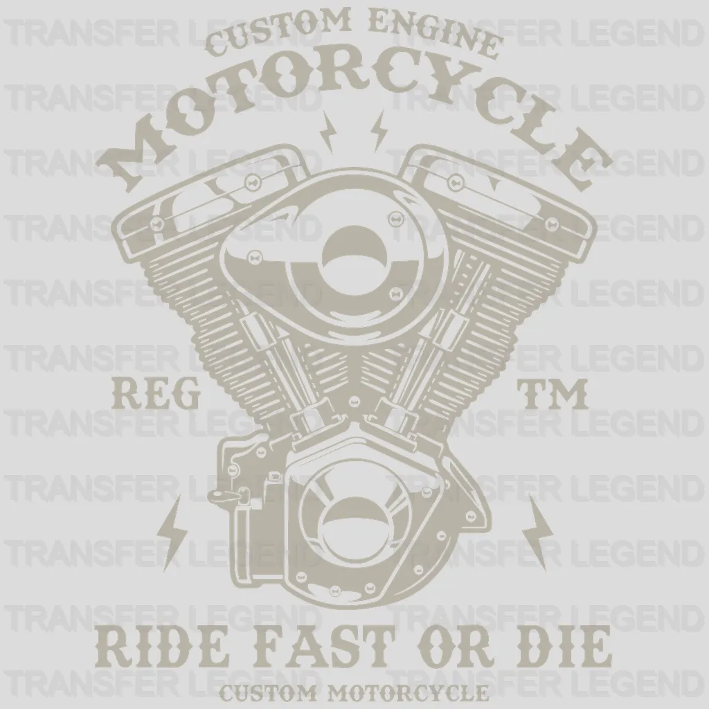 Custom Engine RG - Motocycle Design DTF Heat Transfer - transferlegend