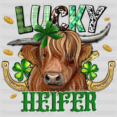 Lucky Heifer St. Patrick's Day Design - DTF heat transfer - transferlegend