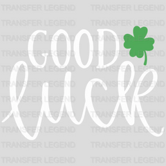 Good Luck St. Patrick's Day Design - DTF heat transfer - transferlegend