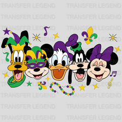 Disney Family Mardi Gras Design- Mardi Gras DTF heat transfer - transferlegend