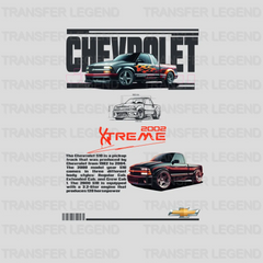 Chevrolet Xtreme Pick Up Cars Design - DTF Heat Transfer - transferlegend