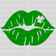 Lips St. Patrick's Day Design - DTF heat transfer - transferlegend