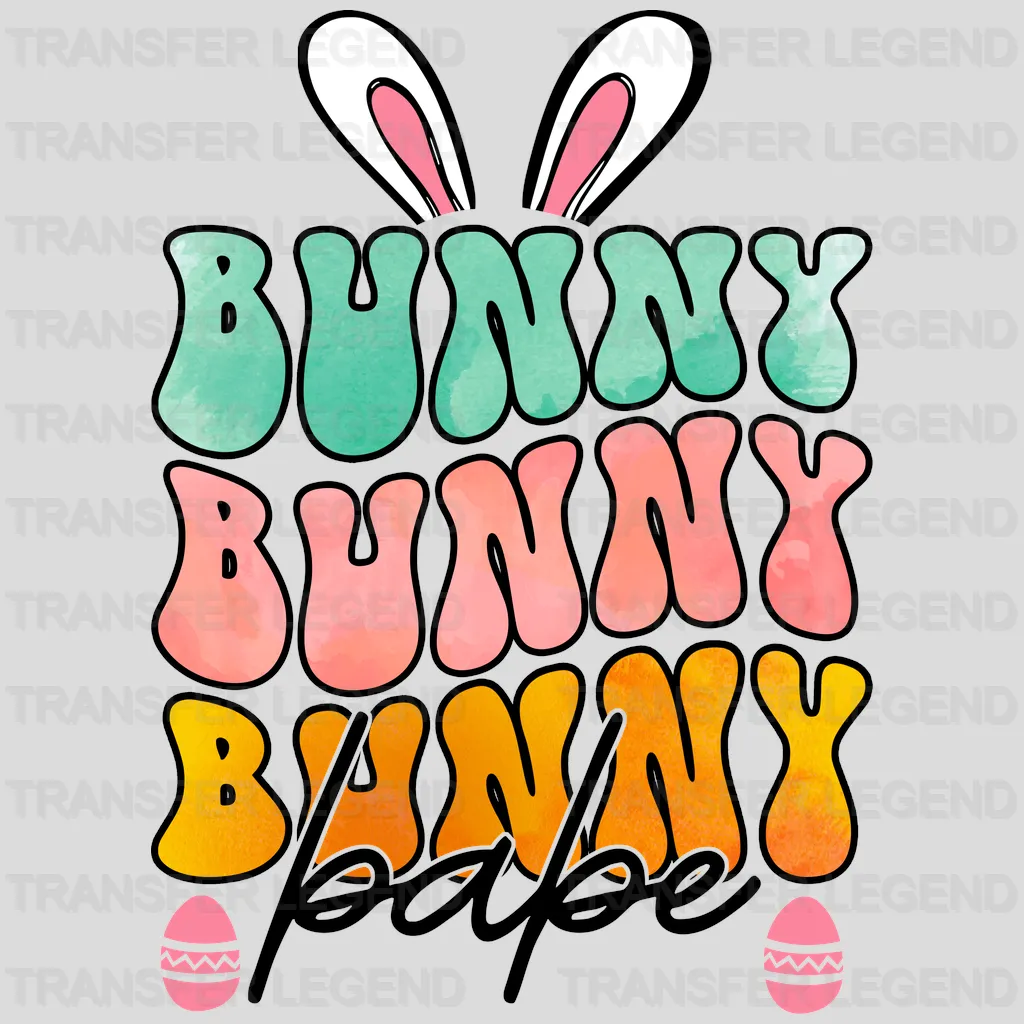 Bunny Babe Easter Design - DTF heat transfer - transferlegend