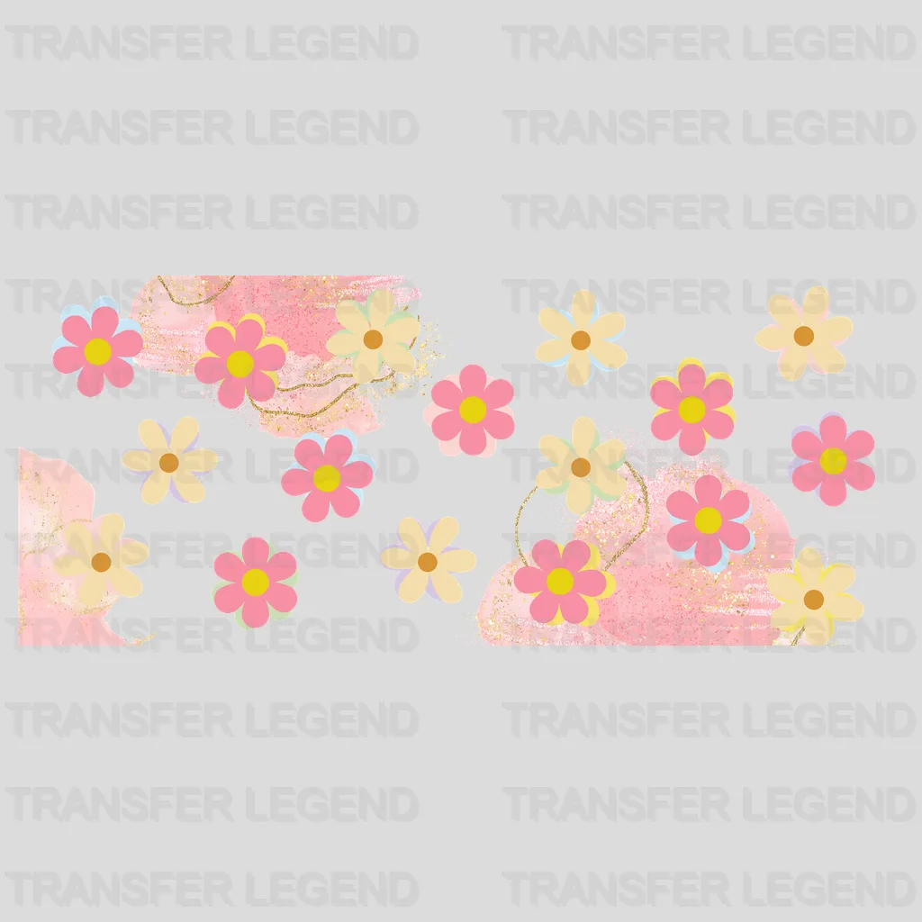 Flowers UV DTF Transfer Cup Wrap UV DTF Sticker - transferlegend