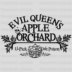 Halloween Evil Queens Apple design - DTF heat transfer - transferlegend