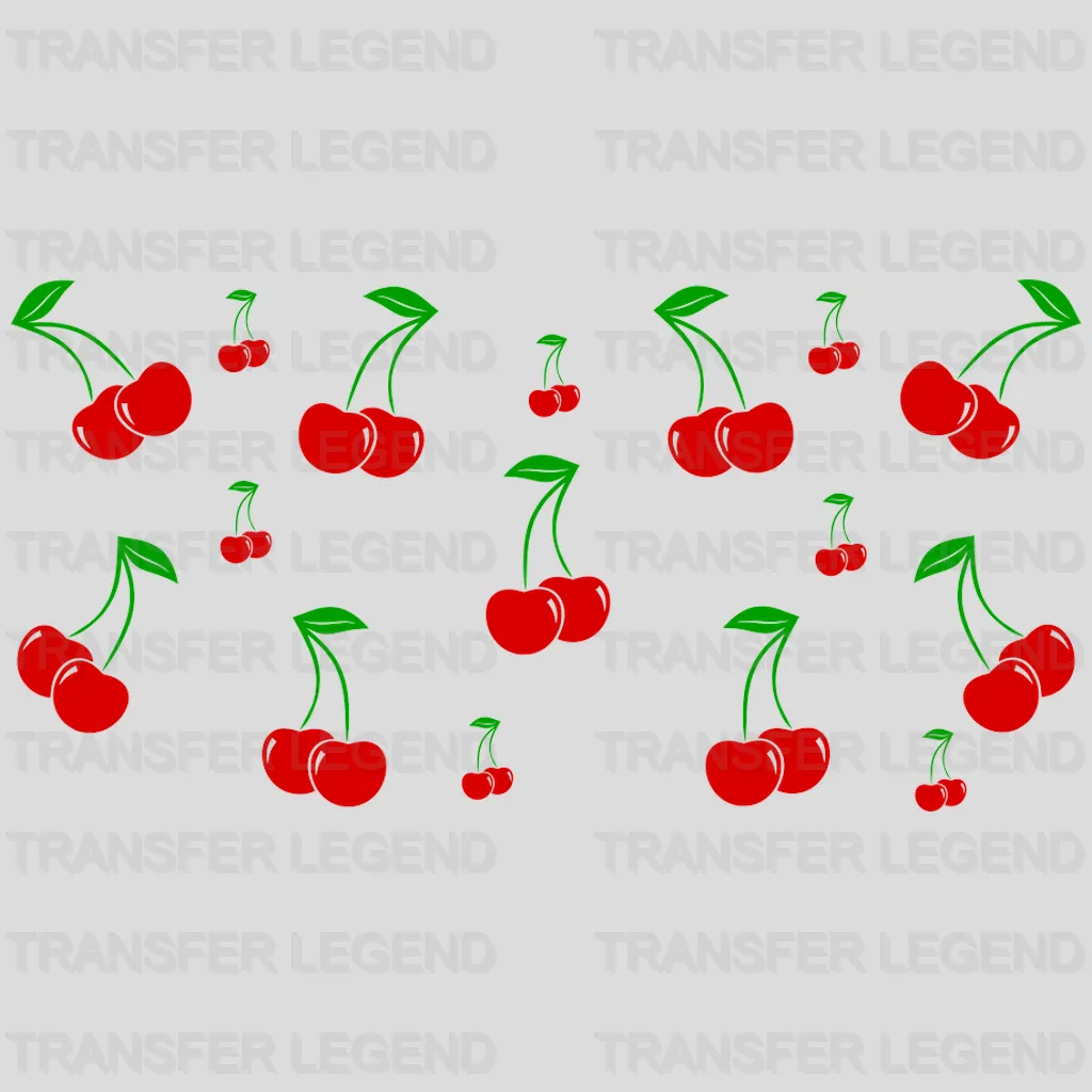 Cherries UV DTF Transfer Cup Wrap UV DTF Sticker - transferlegend