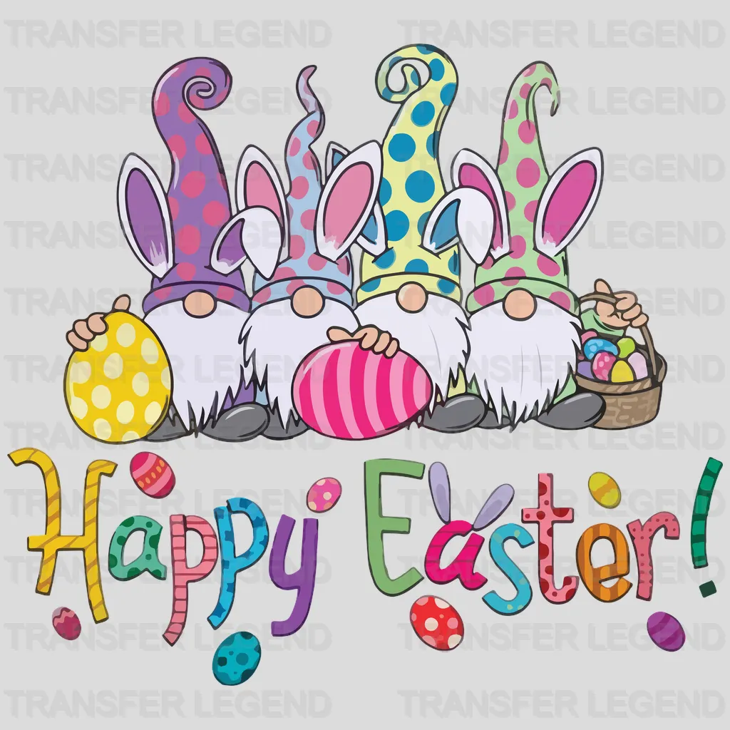 Gnomies Easter Design - DTF heat transfer - transferlegend