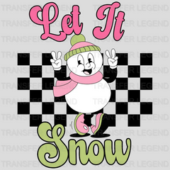 LET IT SNOW Christmas Design - DTF heat transfer - transferlegend