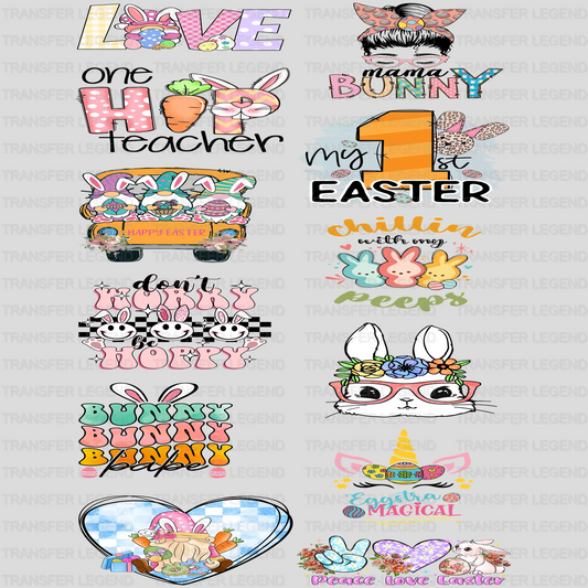 EASTER Premade Gang sheet - 12 PCS 10 INCH - transferlegend