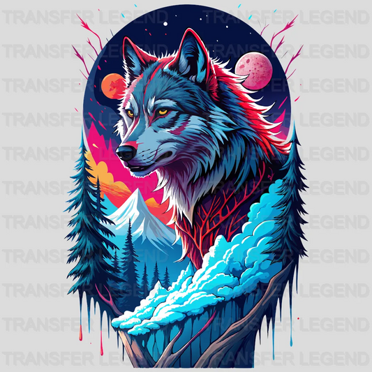 Snow Wolf Winter Design - DTF Heat Transfers - transferlegend