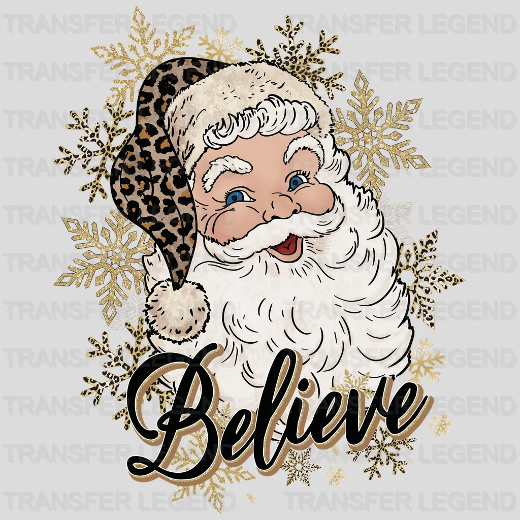 Christmas Believe Santa Design - DTF heat transfer - transferlegend