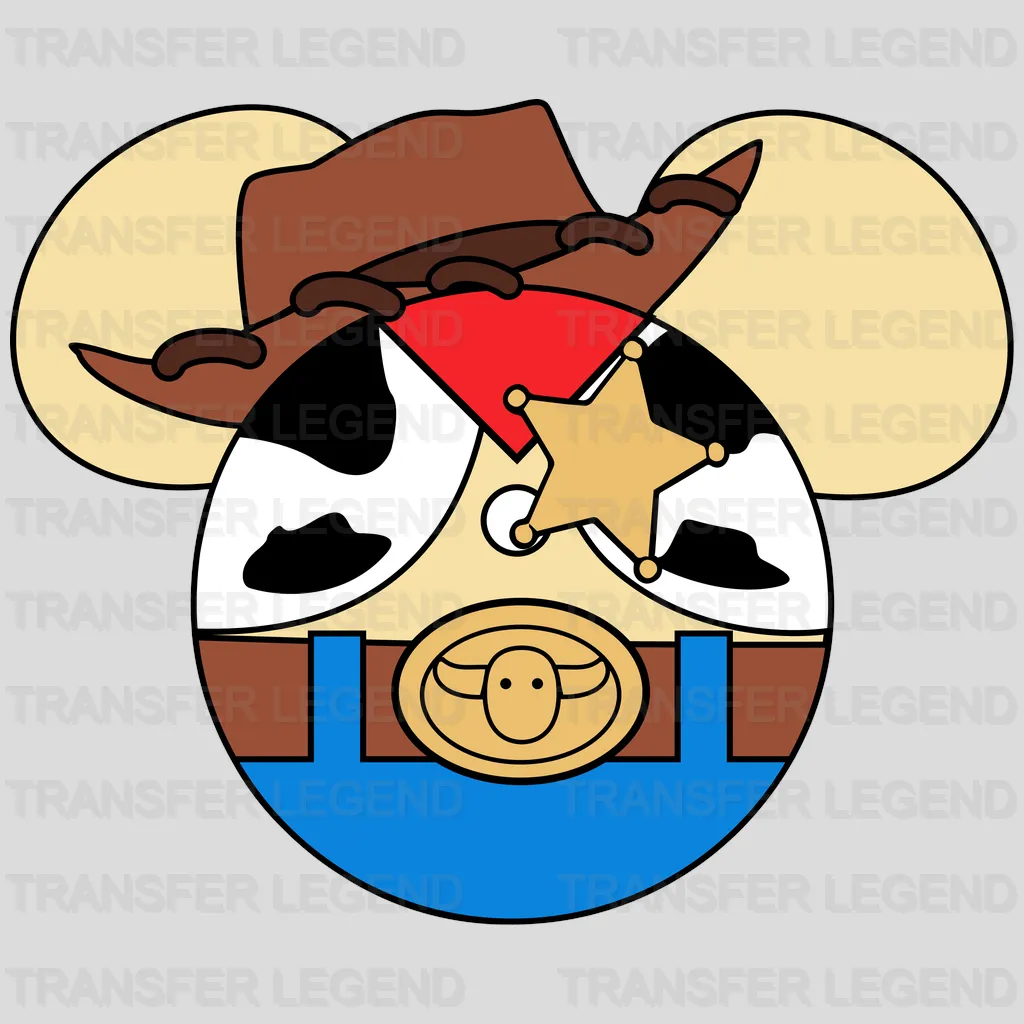 Disney Mickey Ears Woody Design - DTF heat transfer - transferlegend