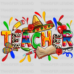 Teacher - Cinco De Mayo DTF heat transfer - transferlegend