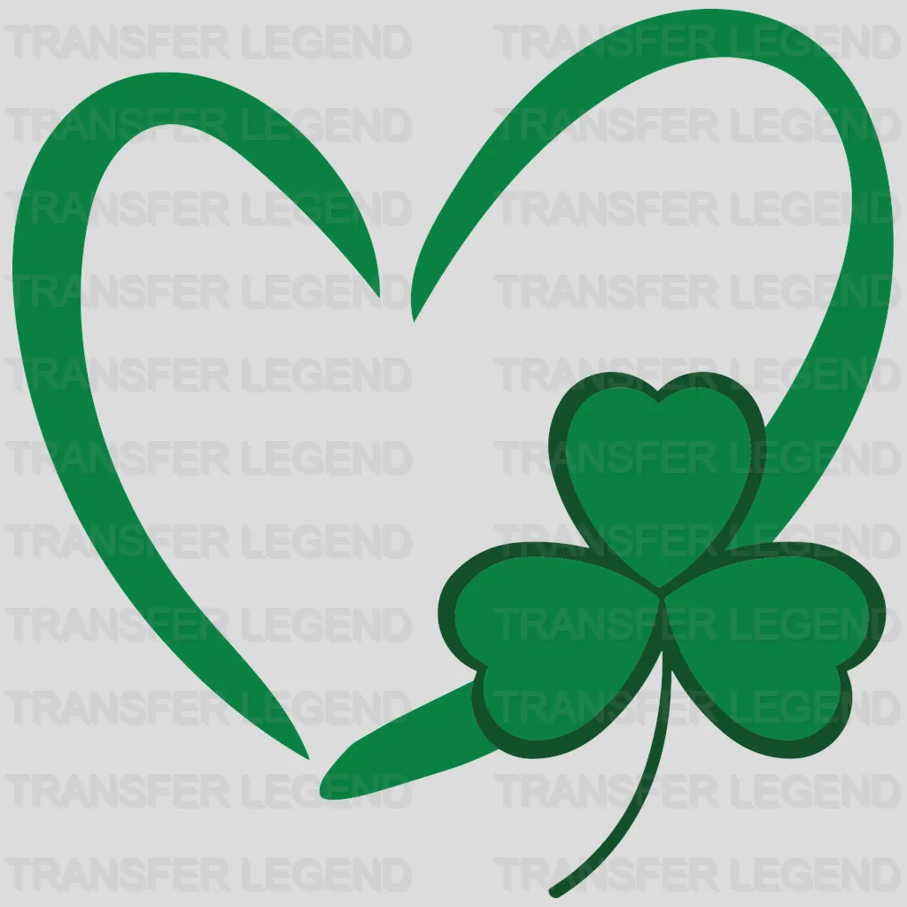 Heart St. Patrick's Day Design - DTF heat transfer - transferlegend