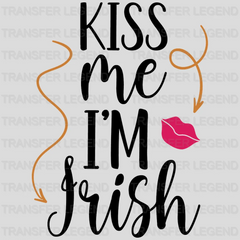 Kiss Me I'm Irish St. Patrick's Day Design - DTF heat transfer - transferlegend