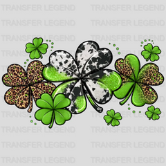 Four Leaf Clover St. Patrick's Day Design - DTF heat transfer - transferlegend