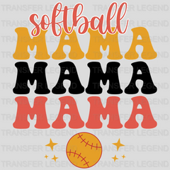 Softball Mama Mama Mama Star DTF Transfer - transferlegend