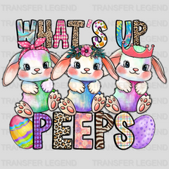 What's Up Peeps Easter Design - DTF heat transfer - transferlegend