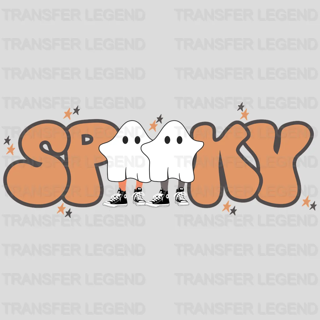 Halloween Spooky Ghosts Design - DTF heat transfer - transferlegend