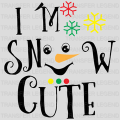 I'm Snow Cute Face Christmas Design - DTF heat transfer - transferlegend