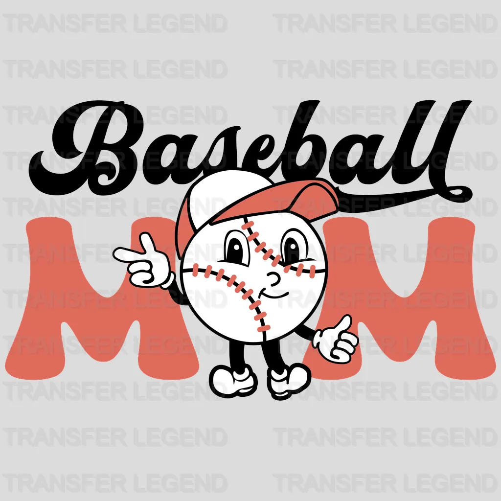 Baseball Mom Ball DTF Transfer - transferlegend