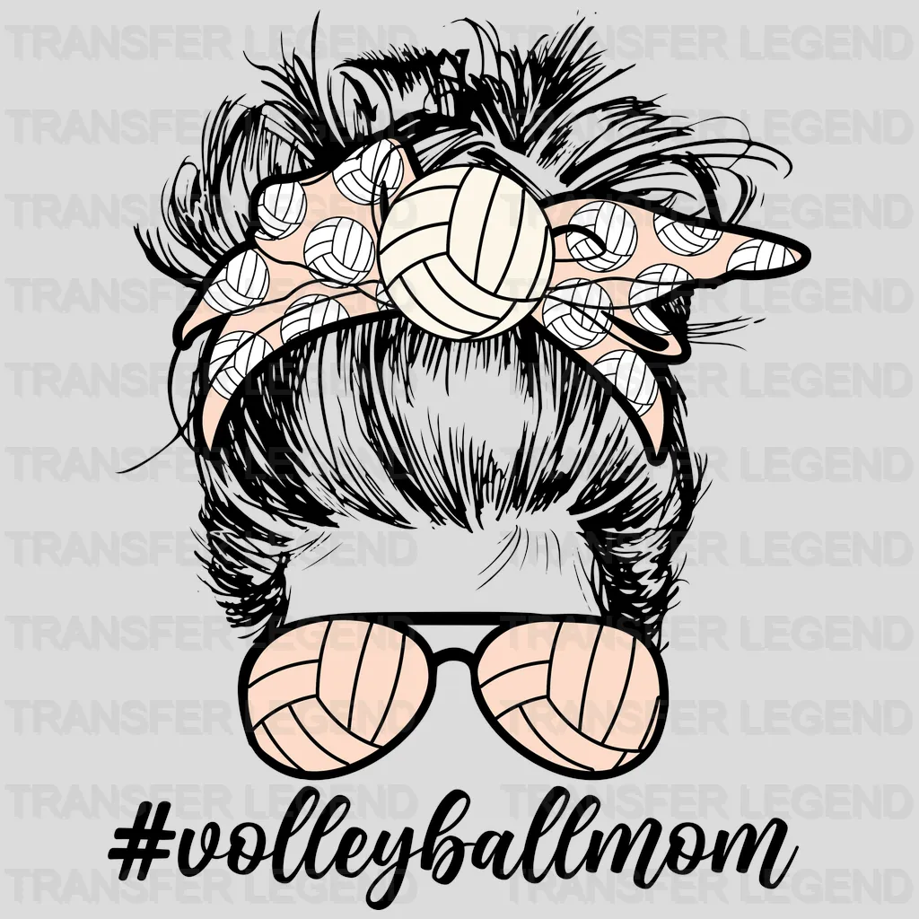 Volleyball Mom DTF Transfer - transferlegend