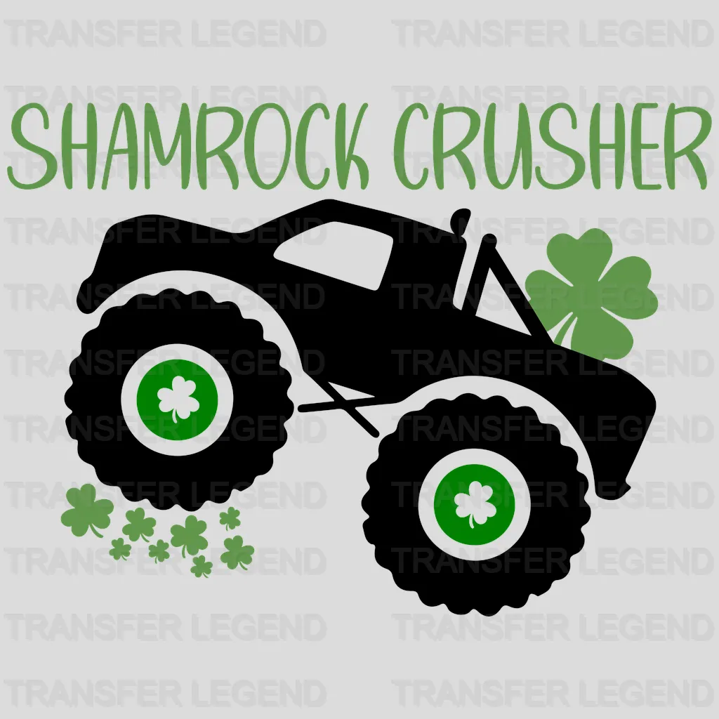 Shamrock Crusher St. Patrick's Day Design - DTF heat transfer - transferlegend