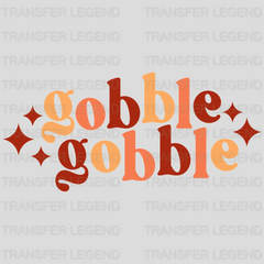 Gobble Gobble Thanksgiving Fall Design - DTF heat transfer - transferlegend