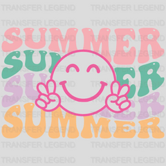 Smiley Summer UV DTF Transfer Cup Wrap UV DTF Sticker - transferlegend