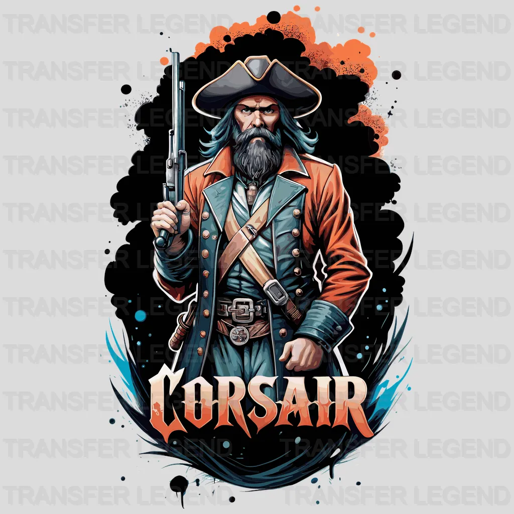 Gun Corsair Pirate Design - DTF Heat Transfer - transferlegend