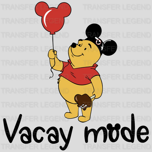 Winnie the Pooh Vacay Mode Design - DTF heat transfer - transferlegend