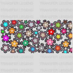 Flowers UV DTF Transfer Cup Wrap UV DTF Sticker - transferlegend