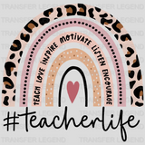 TeacherLife 100 Days Of School Design - DTF heat transfer - transferlegend