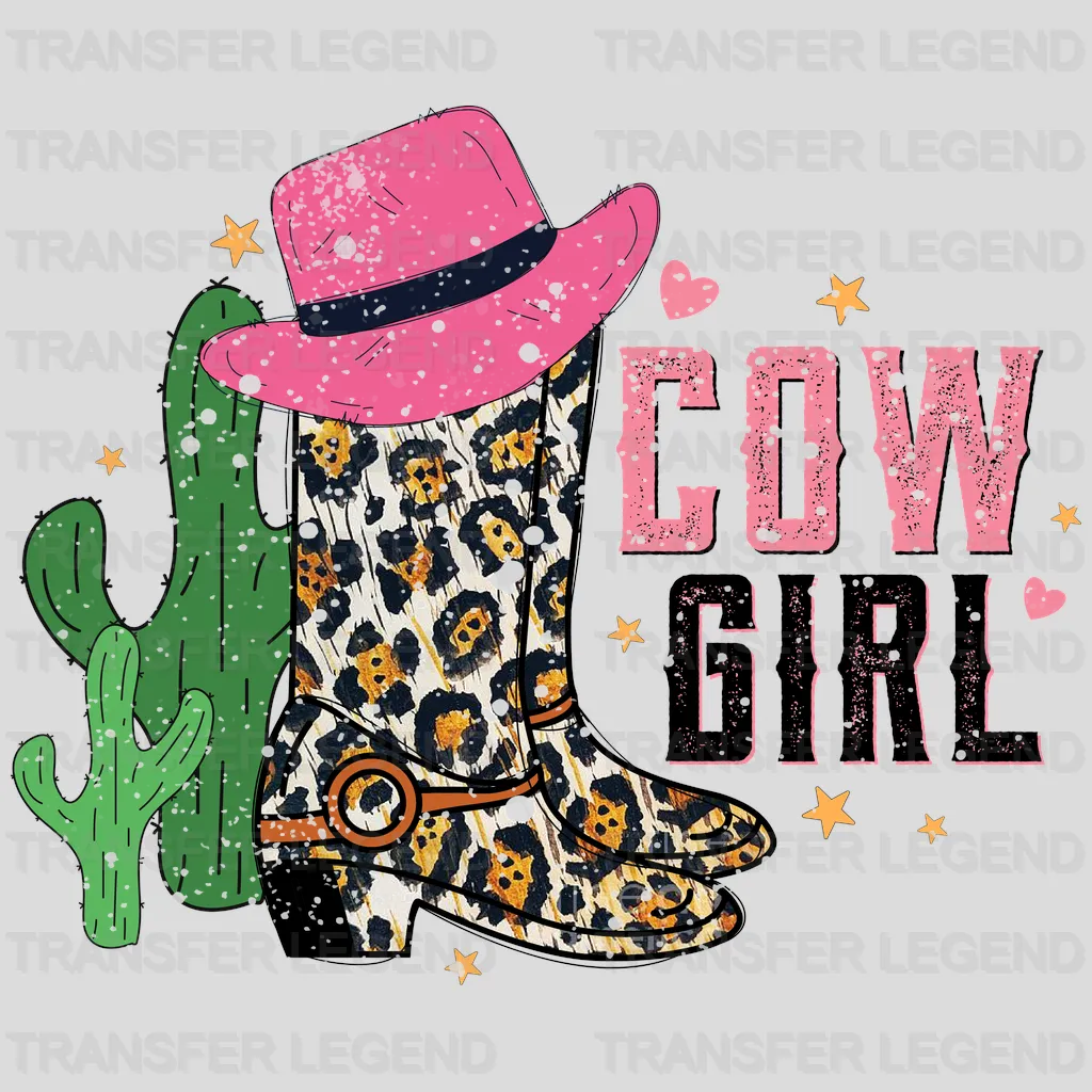 COW GIRL BOOTS - DTF heat transfer - transferlegend