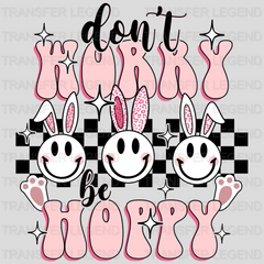 Don't Worry Be Hoppy Easter Design- DTF heat transfer - transferlegend