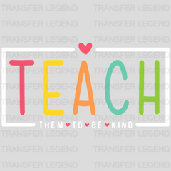 Teach 100 Days School Design - DTF heat transfer - transferlegend