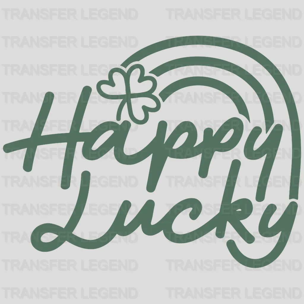 Happy Lucky St. Patrick's Day Design - DTF heat transfer - transferlegend