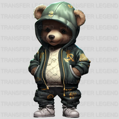 Green Team Lover Teddy Design - DTF Heat Transfer - transferlegend