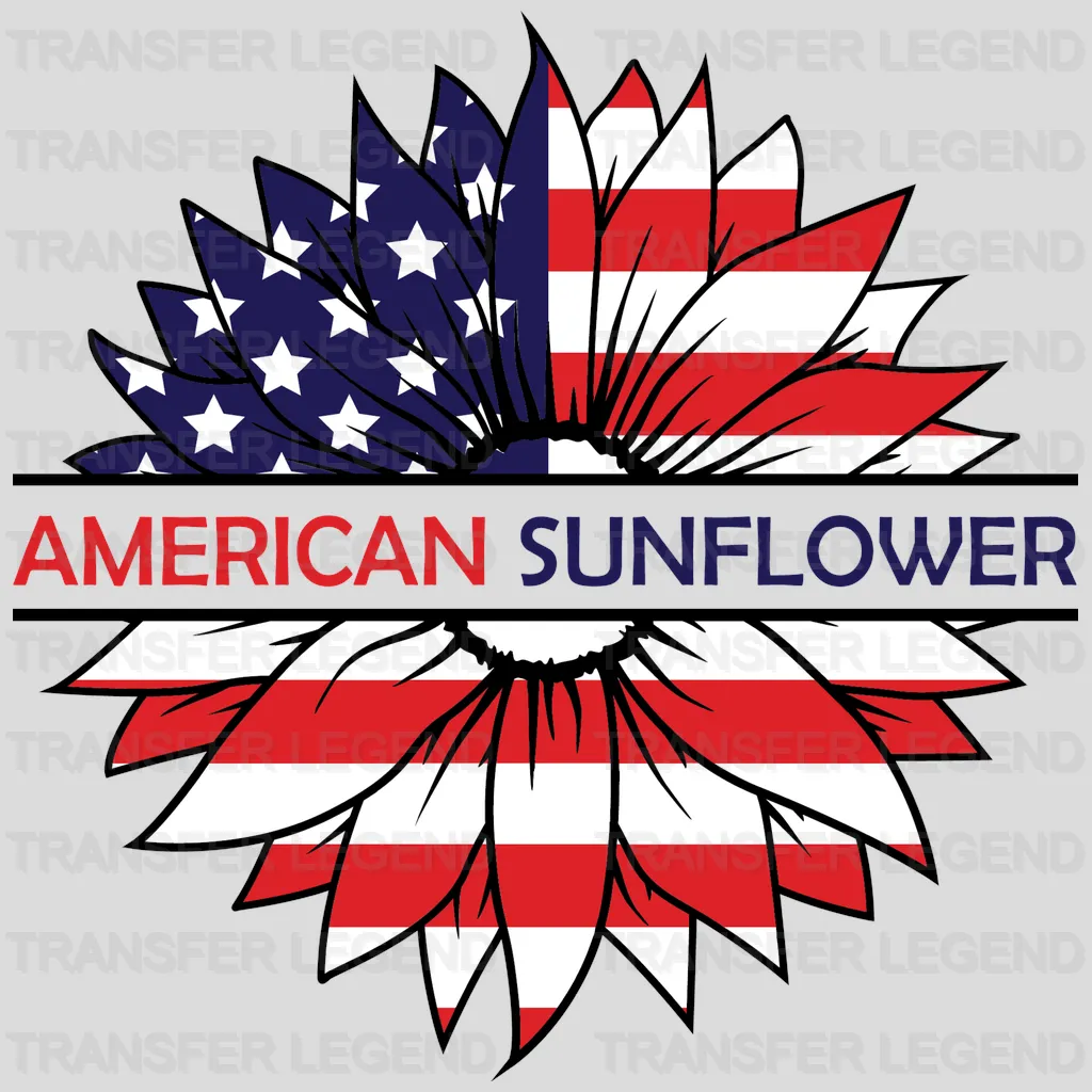 American Sunflower DTF Transfer - transferlegend