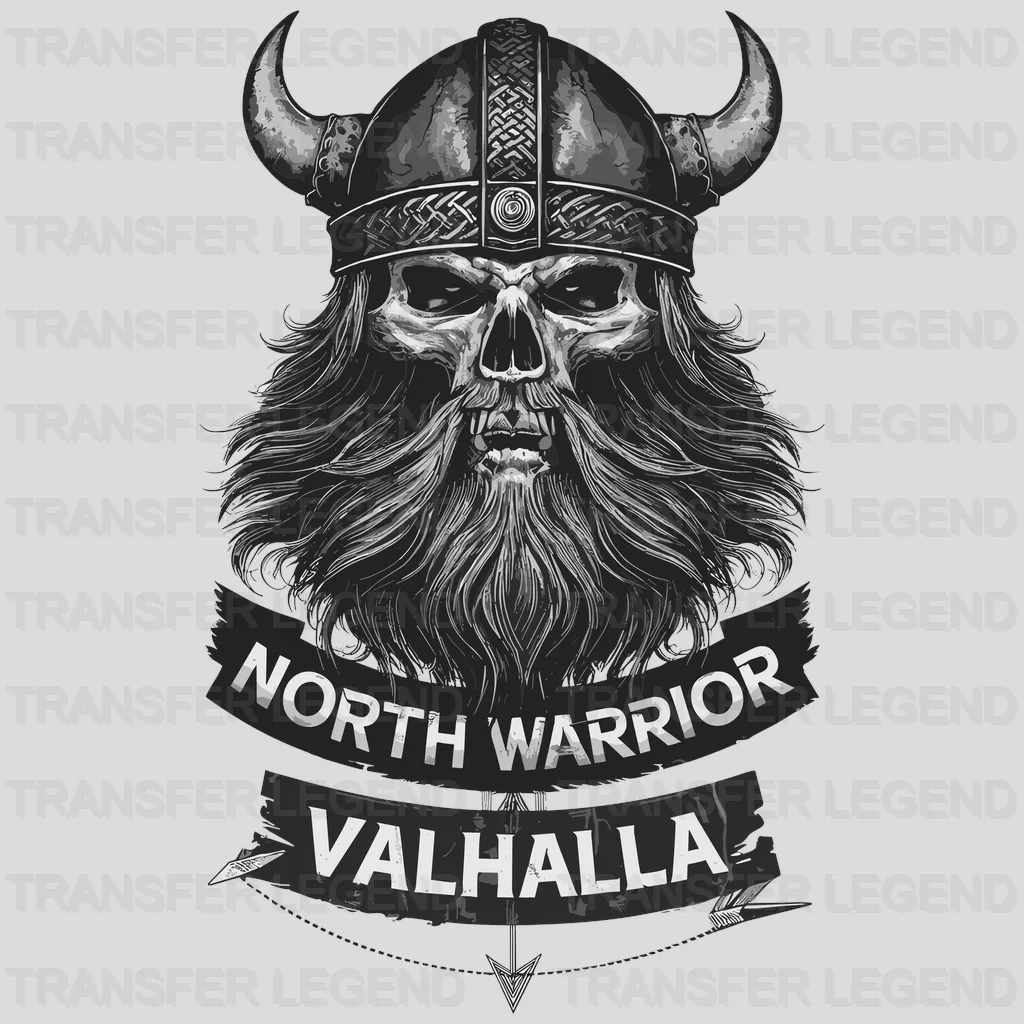 Valhalla Warrior Nordic Design - DTF Heat Transfer - transferlegend