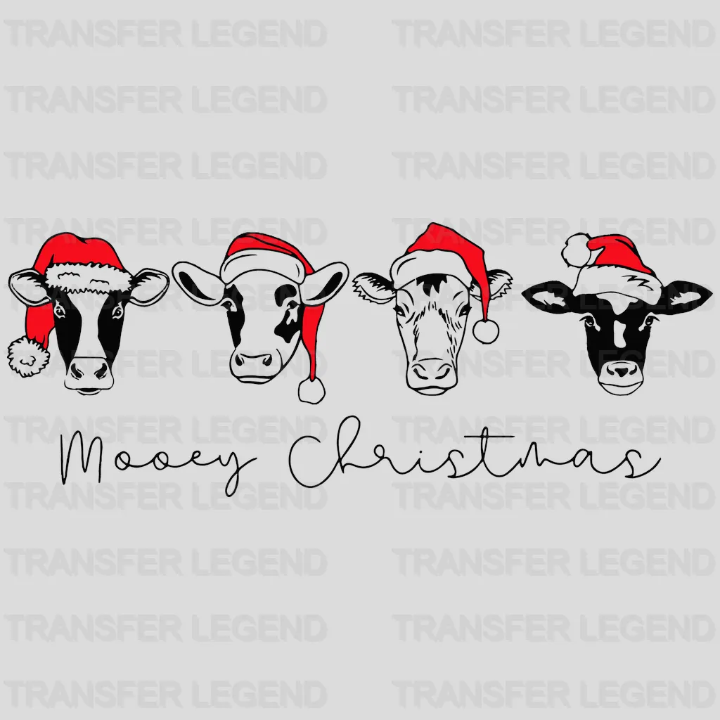 MOOEY CHRISTMAS , Christmas Design, Dtf Heat Transfer - transferlegend