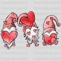 Gnome Hearts Valentine's Day Design - DTF heat transfer - transferlegend