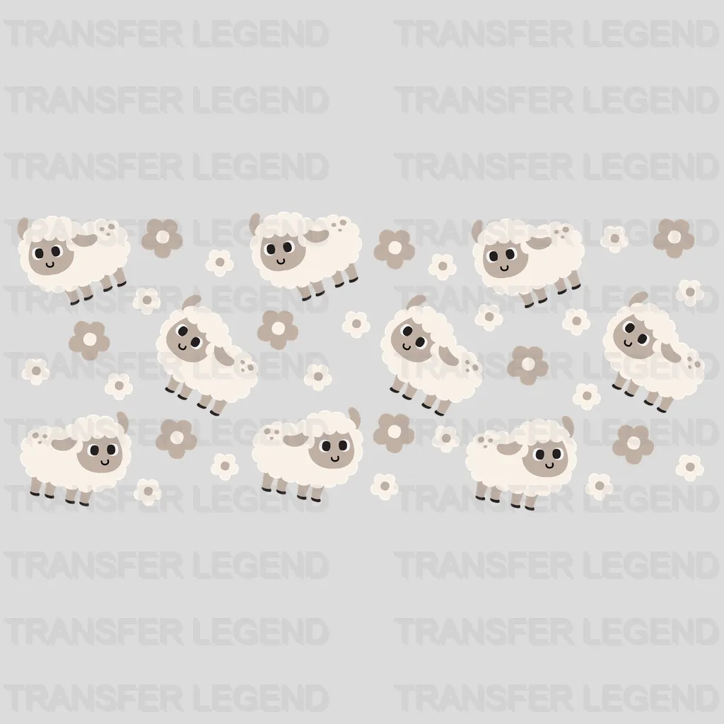 Sheep UV DTF Transfer Cup Wrap UV DTF Sticker - transferlegend