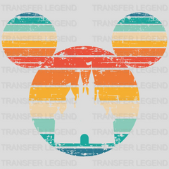 Retro Mickey Head Disney Castle Design - DTF heat transfer - transferlegend