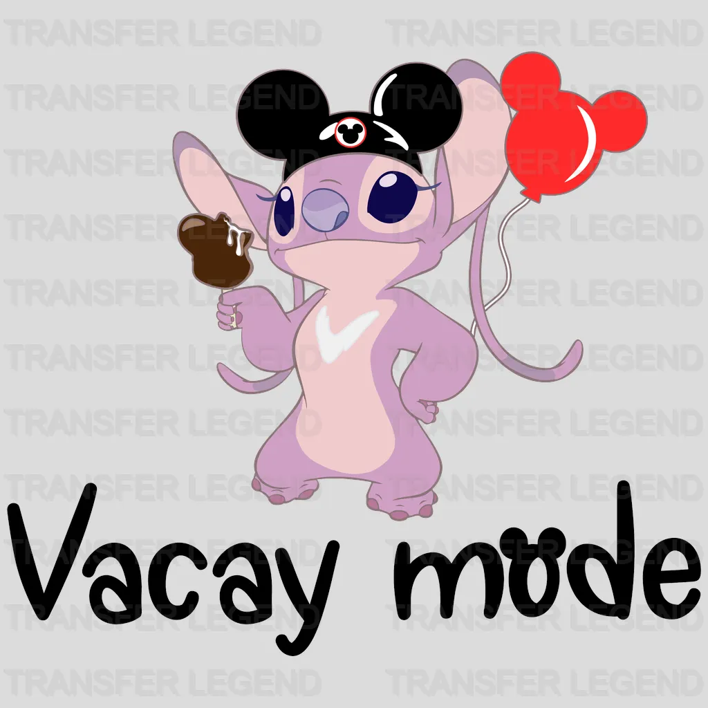 Lilo And Stitch Angel Vacay Mode Design - DTF heat transfer - transferlegend