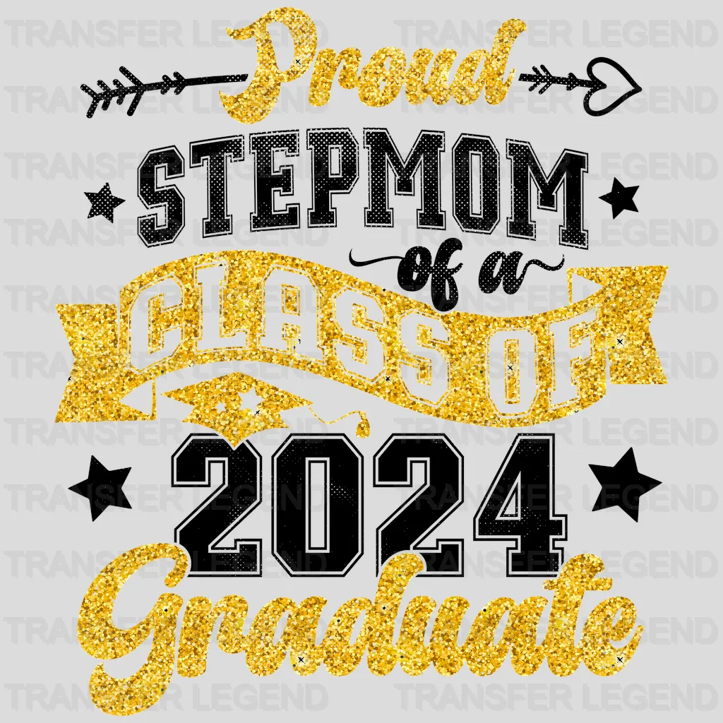 Proud Stepmom Of A Class Of 2024 Graduate Design - DTF heat transfer - transferlegend