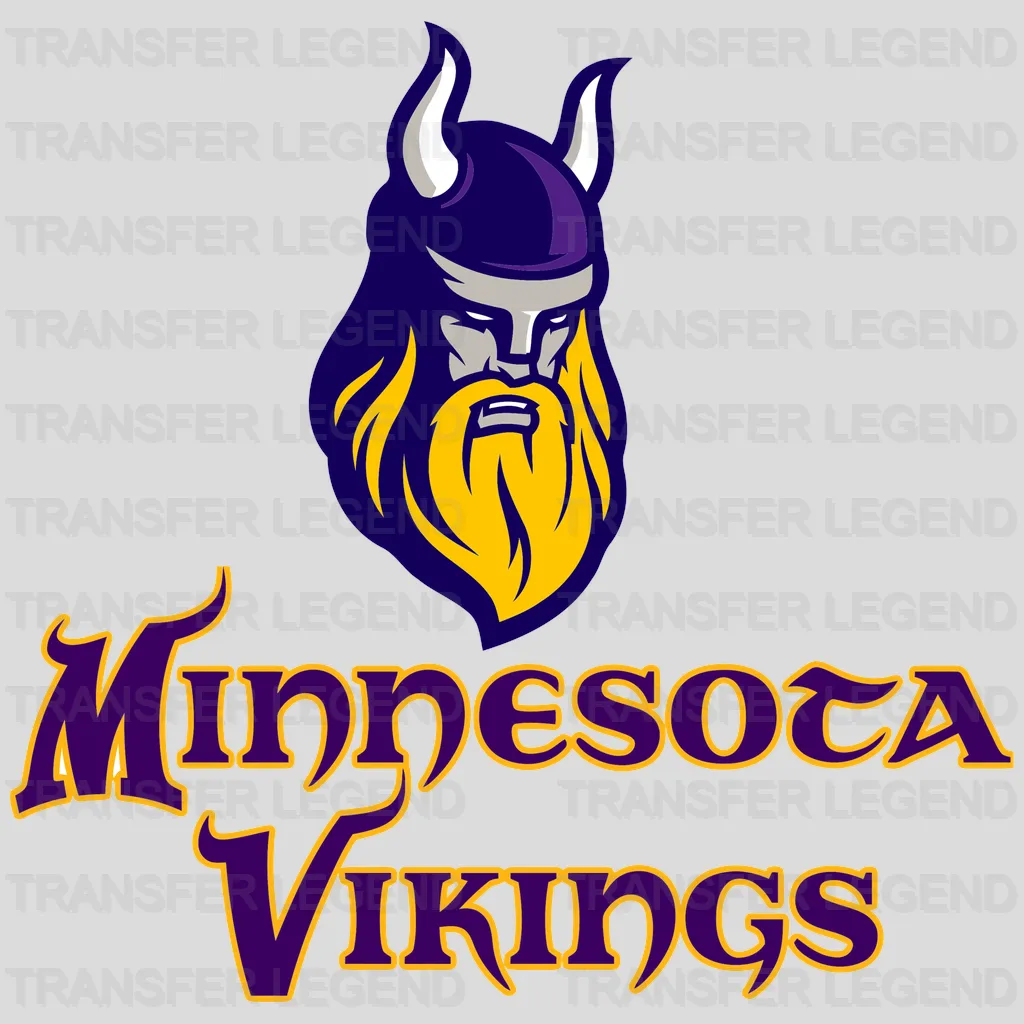 Minnesota Vikings Ornamental Script Wordmark NFL Design - DTF Heat Transfer