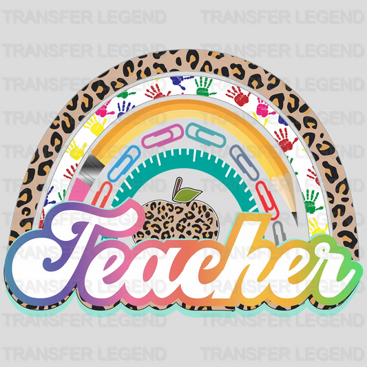 Teacher Rainbow DTF Transfer - transferlegend