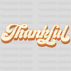 Thankful Retro Lettering Design - DTF heat transfer - transferlegend